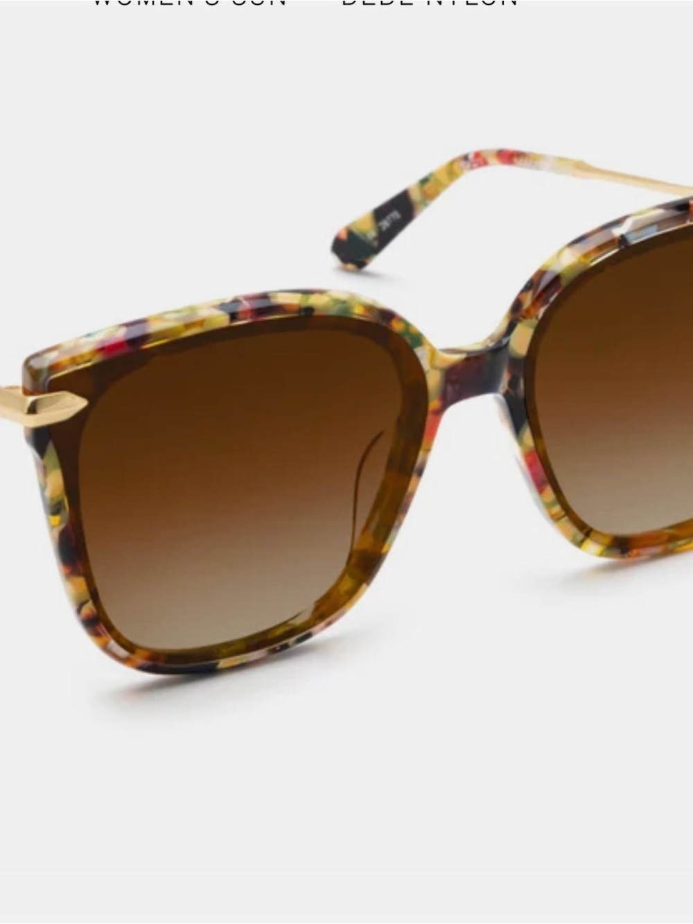 Krewe DEDE nylon sunglasses $355 current box handcrafted amber - Picture 5 of 12